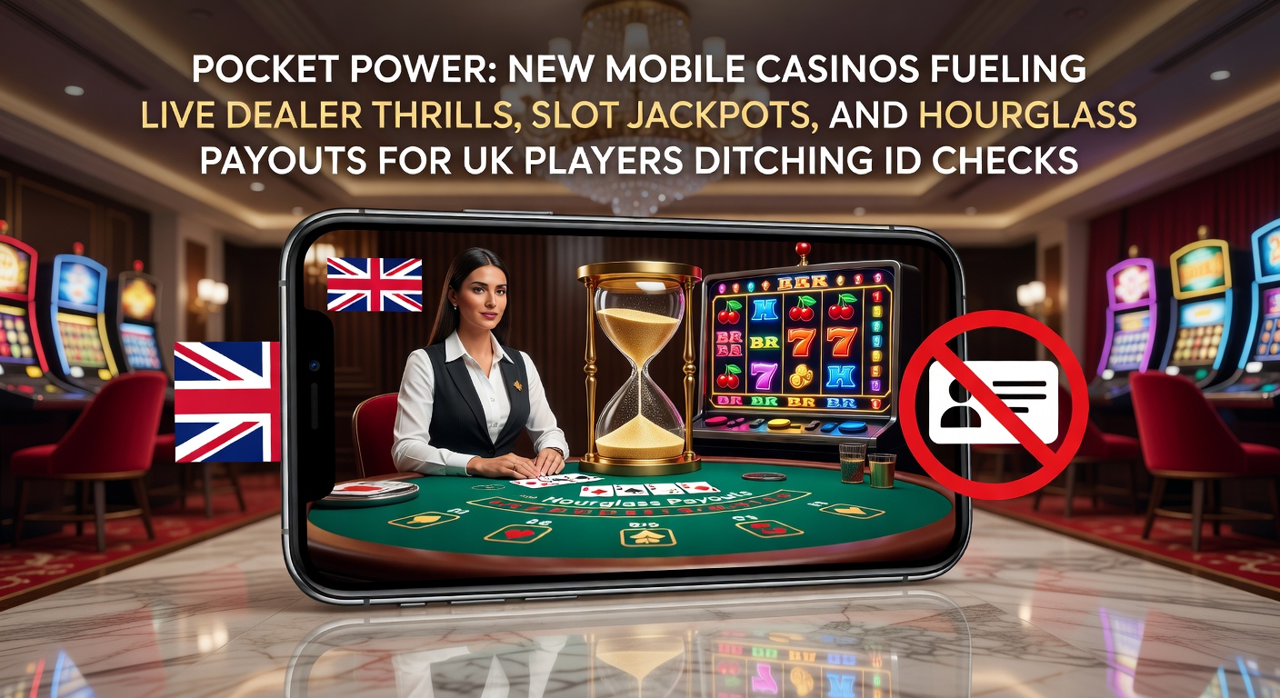 Smartphone screen displaying a vibrant mobile casino app with live roulette table and slot reels spinning in the background, highlighting seamless pocket gaming access