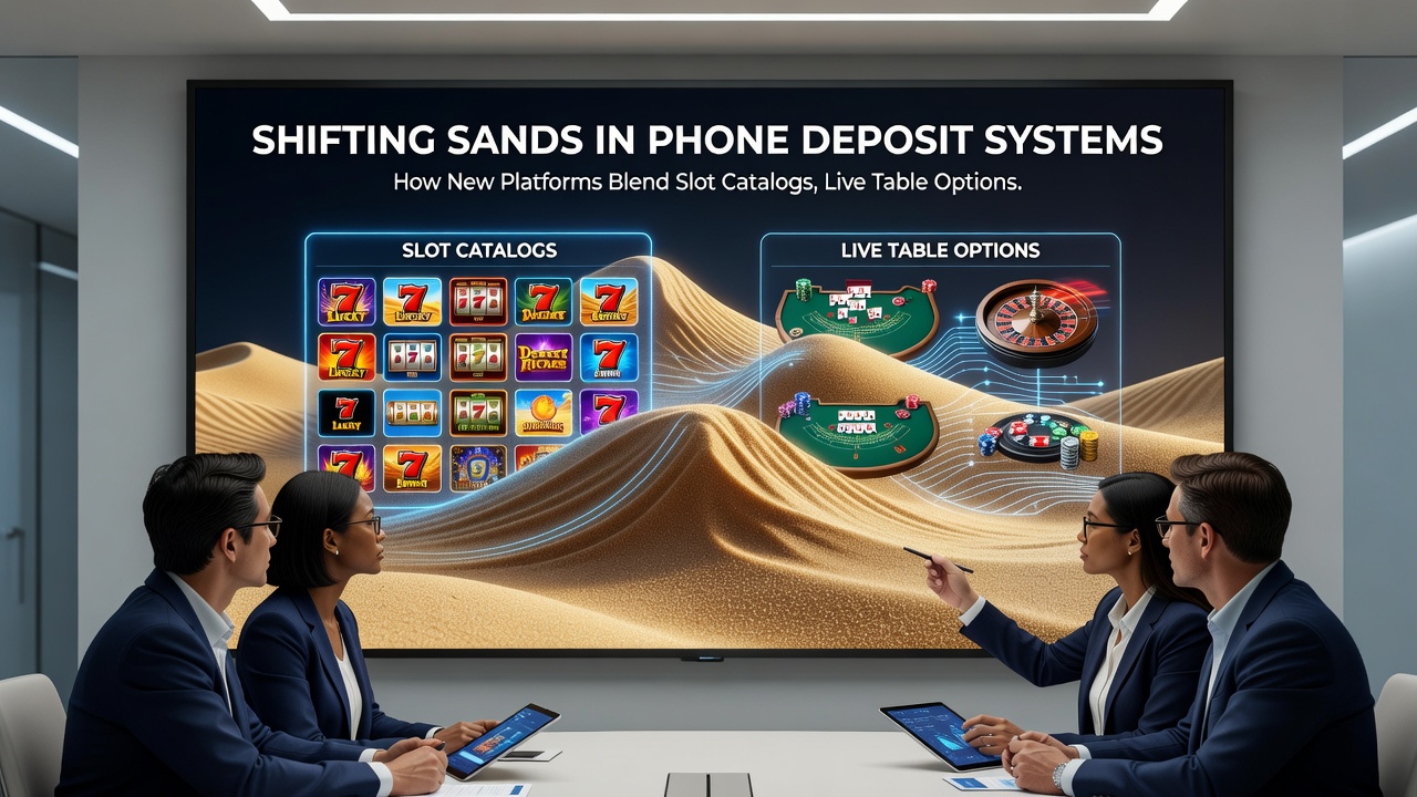 Mobile interface displaying live dealer tables alongside slot game selections with payout indicators